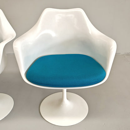 Ensemble de 6 chaises/fauteuils à accoudoirs Tulip d'Eero Saarinen pour Knoll