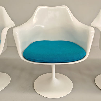 Ensemble de 6 chaises/fauteuils à accoudoirs Tulip d'Eero Saarinen pour Knoll
