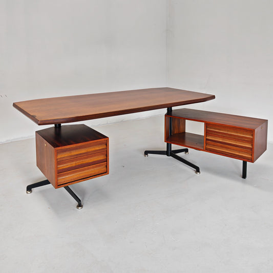 Scrivania direzionale T96 Osvaldo Borsani per Tecno anni 60