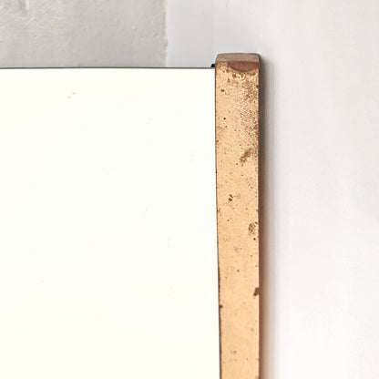 Specchio pieghevole in ottone vintage anni 70