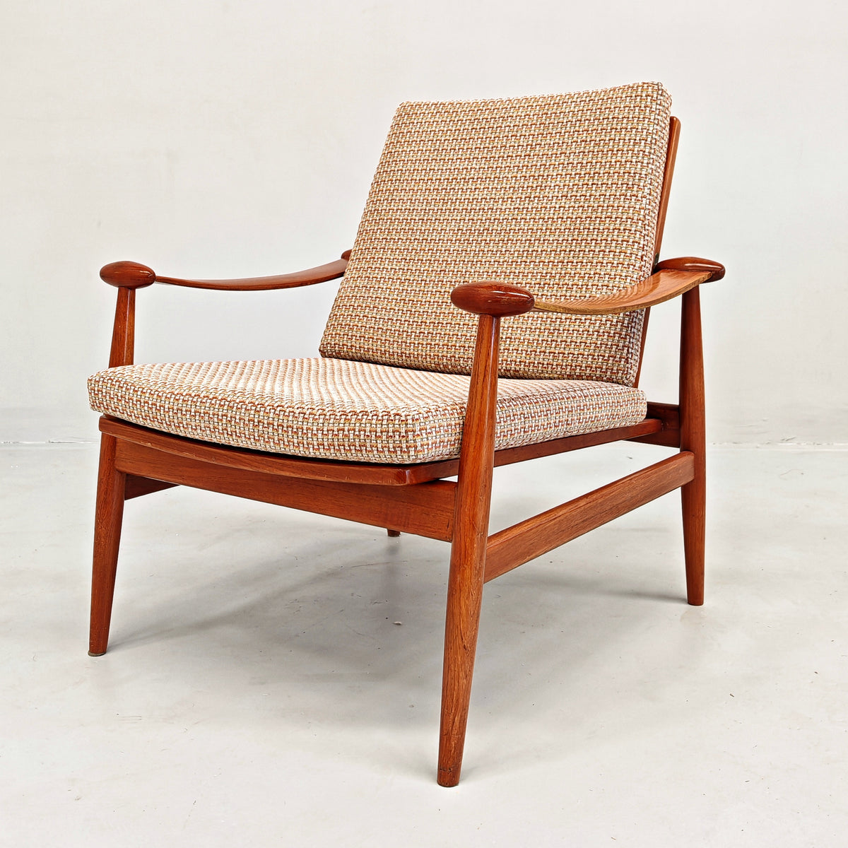 Fauteuil lounge danois modèle « Spade » FD 133 de Finn Juhl pour France & Son, années 60