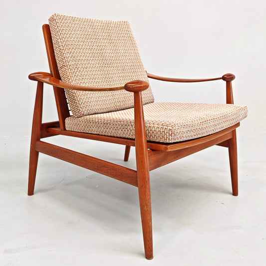 Poltrona sedia lounge danese modello "Spade" FD 133 Finn Juhl per France & Son anni 60