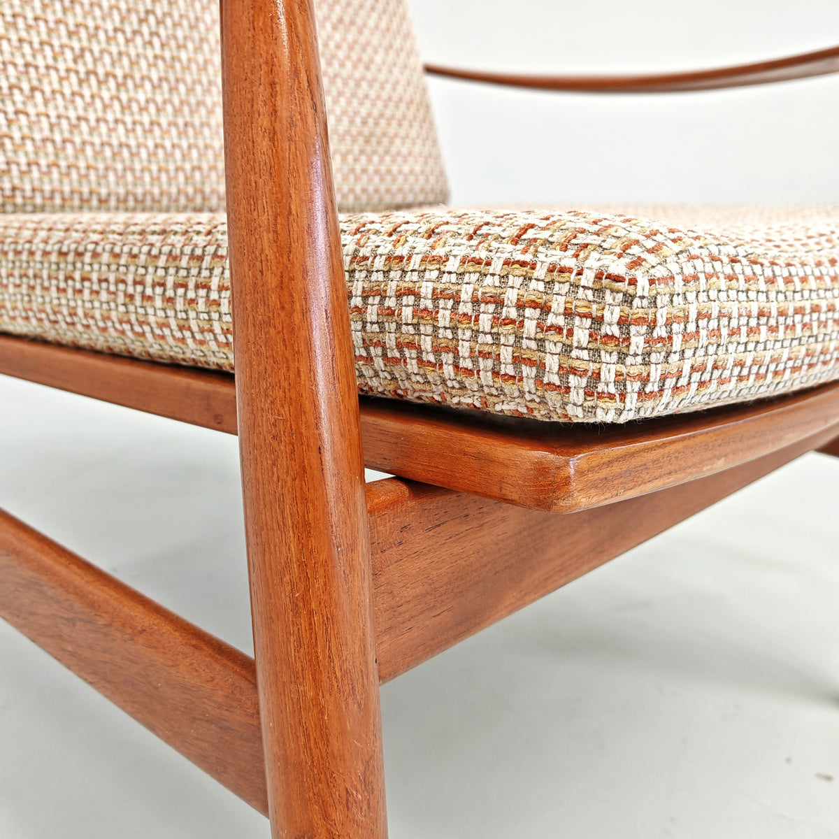 Fauteuil lounge danois modèle « Spade » FD 133 de Finn Juhl pour France & Son, années 60