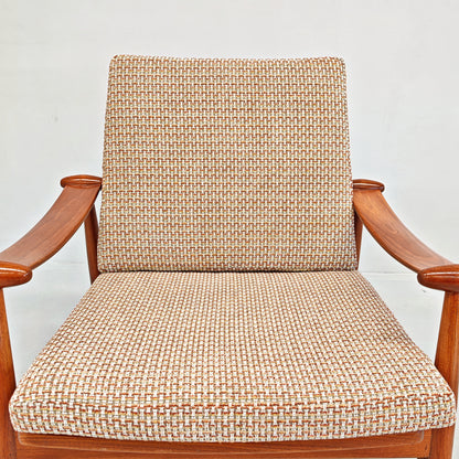 Fauteuil lounge danois modèle « Spade » FD 133 de Finn Juhl pour France & Son, années 60