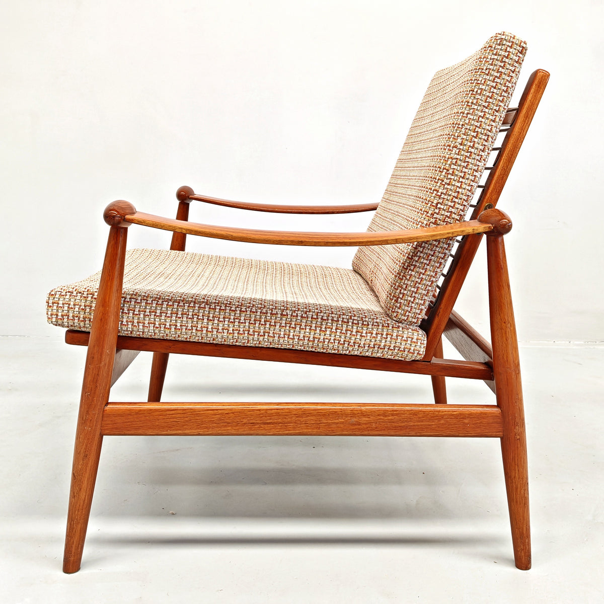 Fauteuil lounge danois modèle « Spade » FD 133 de Finn Juhl pour France & Son, années 60
