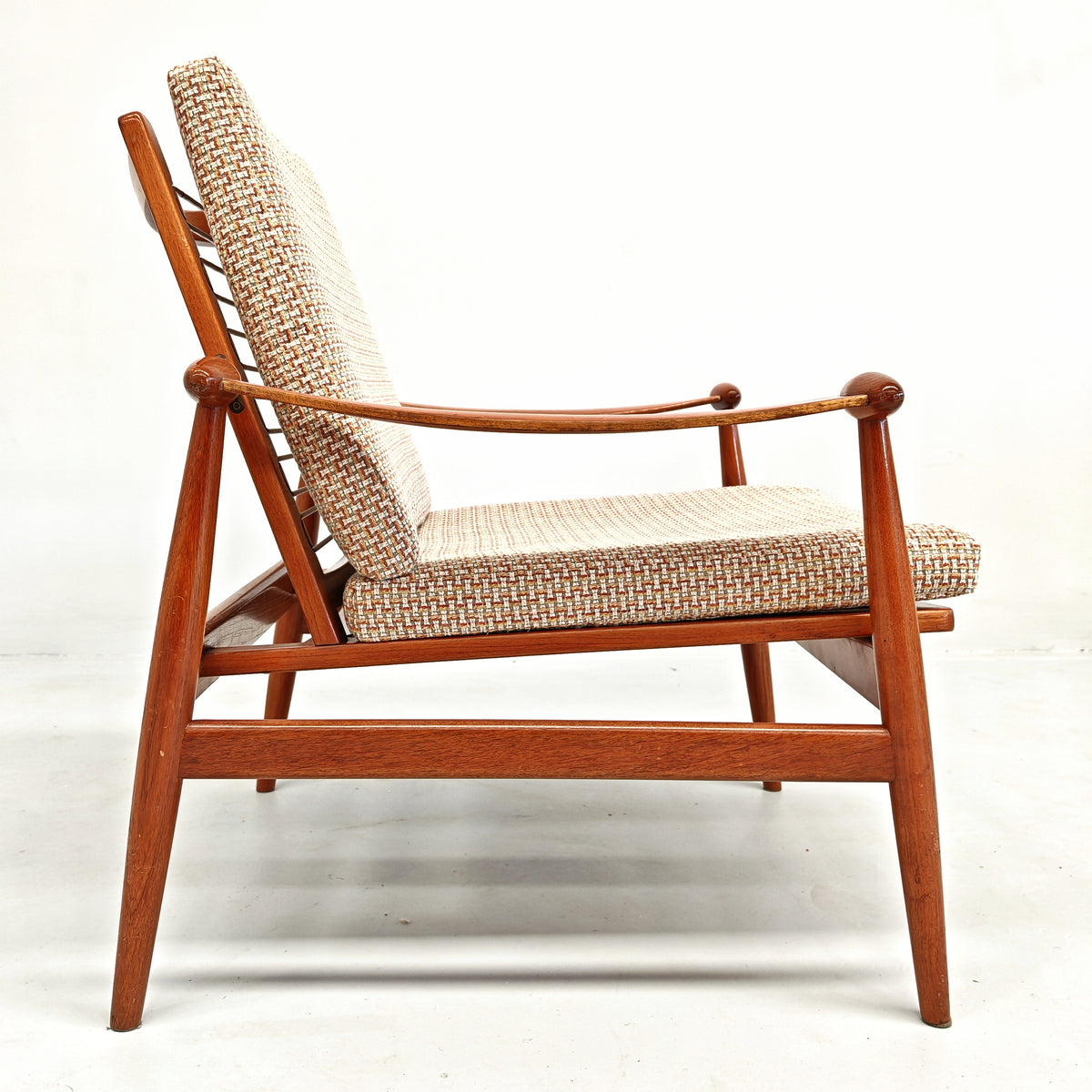 Fauteuil lounge danois modèle « Spade » FD 133 de Finn Juhl pour France & Son, années 60