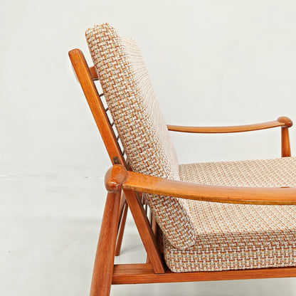 Fauteuil lounge danois modèle « Spade » FD 133 de Finn Juhl pour France & Son, années 60