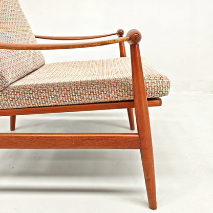 Fauteuil lounge danois modèle « Spade » FD 133 de Finn Juhl pour France & Son, années 60