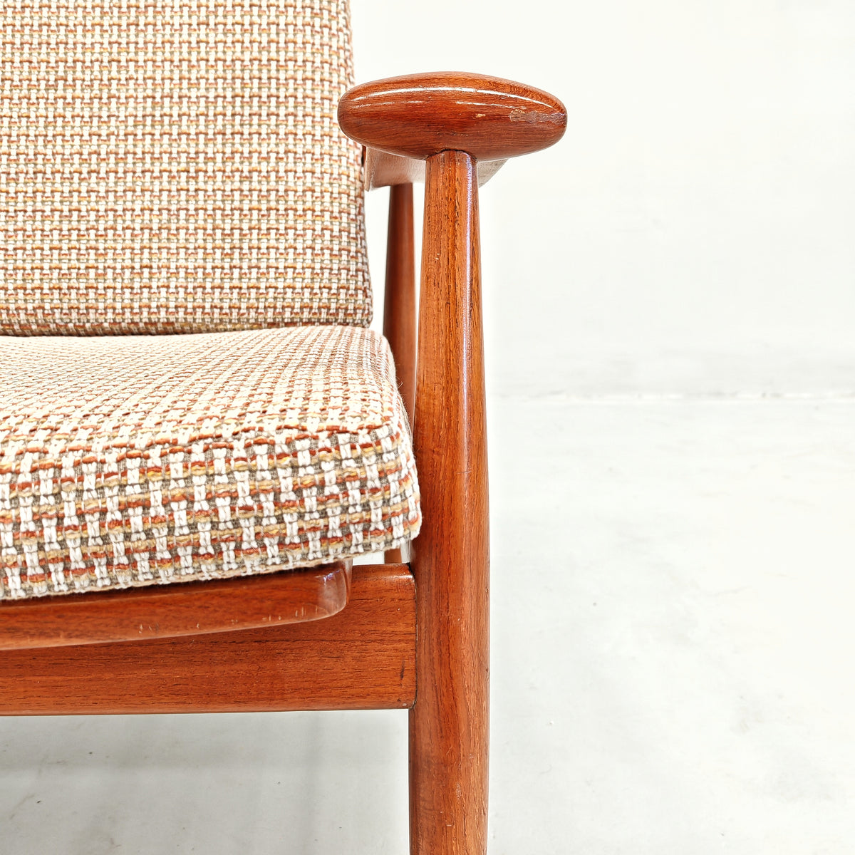 Fauteuil lounge danois modèle « Spade » FD 133 de Finn Juhl pour France & Son, années 60