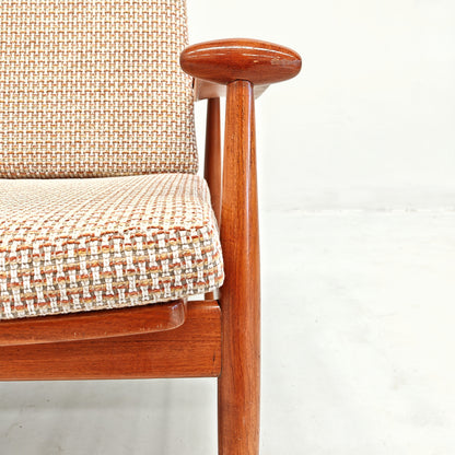 Fauteuil lounge danois modèle « Spade » FD 133 de Finn Juhl pour France & Son, années 60