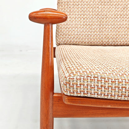 Fauteuil lounge danois modèle « Spade » FD 133 de Finn Juhl pour France & Son, années 60