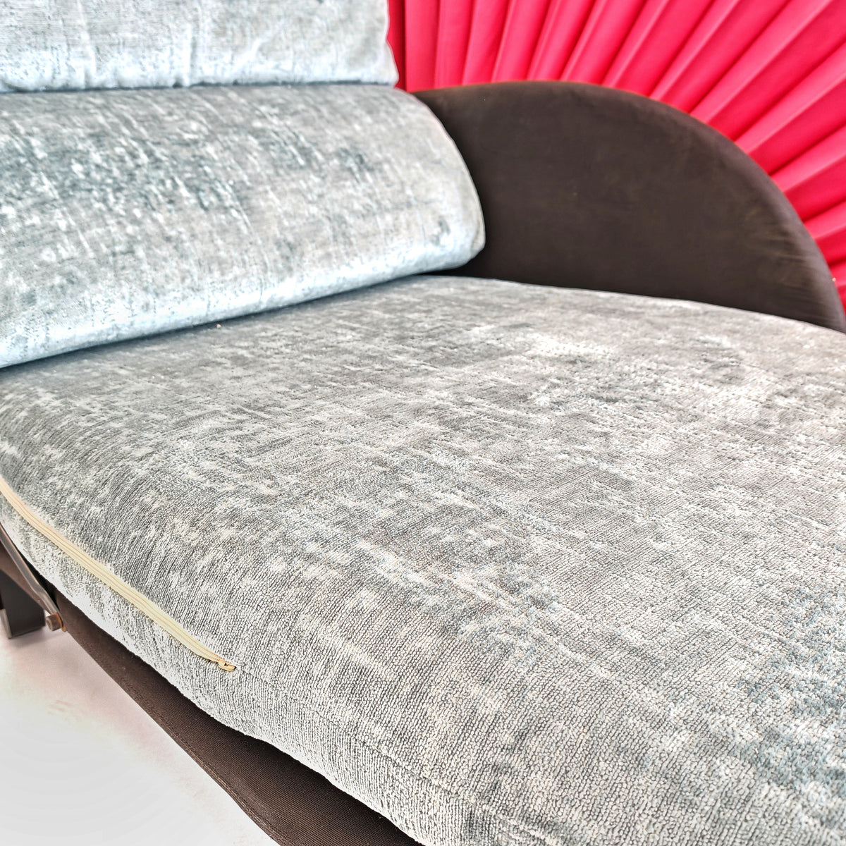 Chaise longue dormeuse verde e fucsia  "Miranda" Paolo Nava per Flexform anni 80