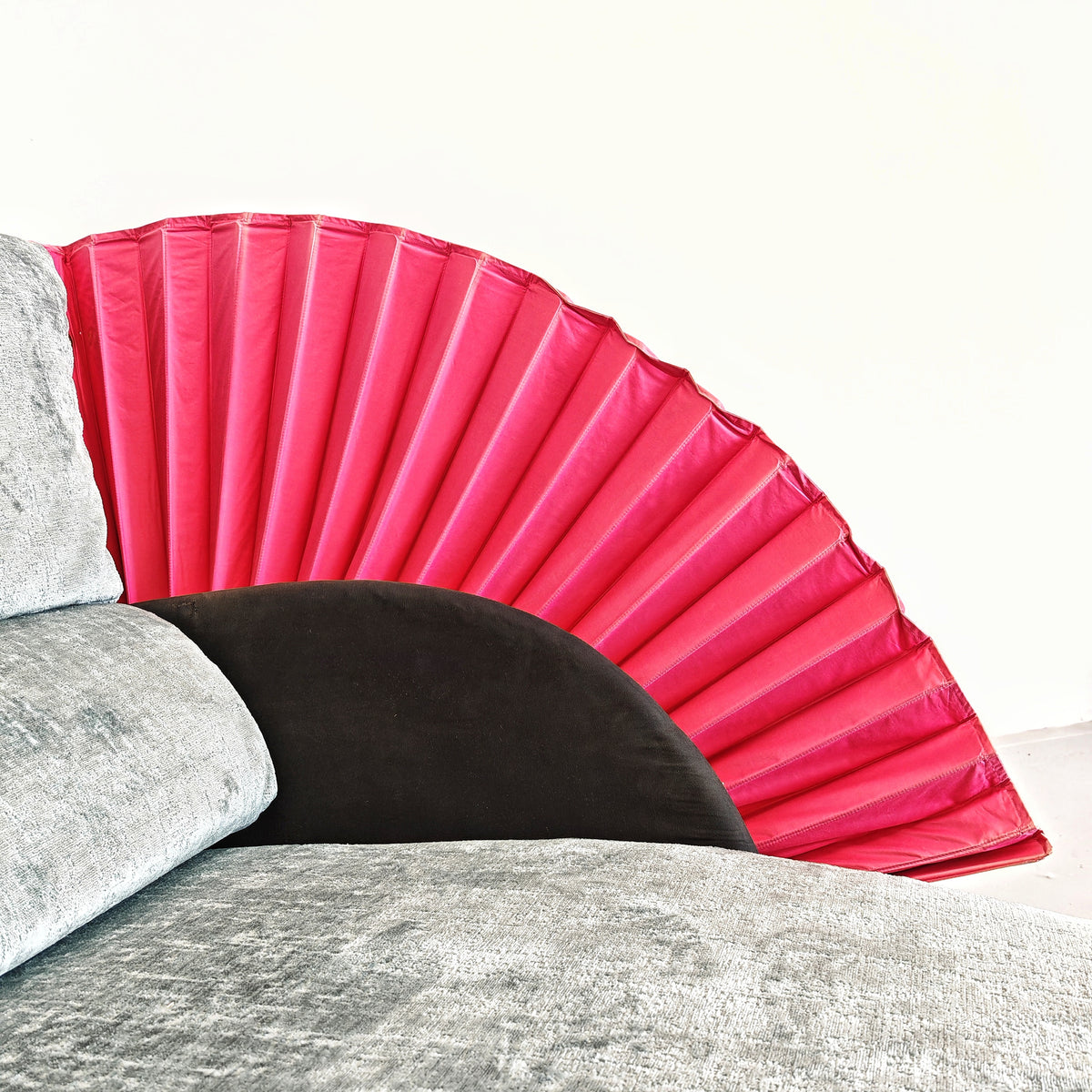 Chaise longue dormeuse verde e fucsia  "Miranda" Paolo Nava per Flexform anni 80