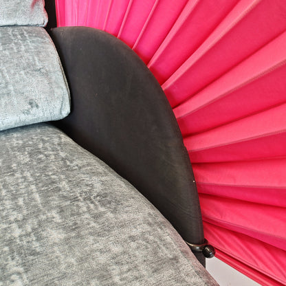 Chaise longue dormeuse verde e fucsia  "Miranda" Paolo Nava per Flexform anni 80