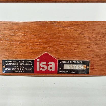Poltrona in teak ISA Bergamo anni 60