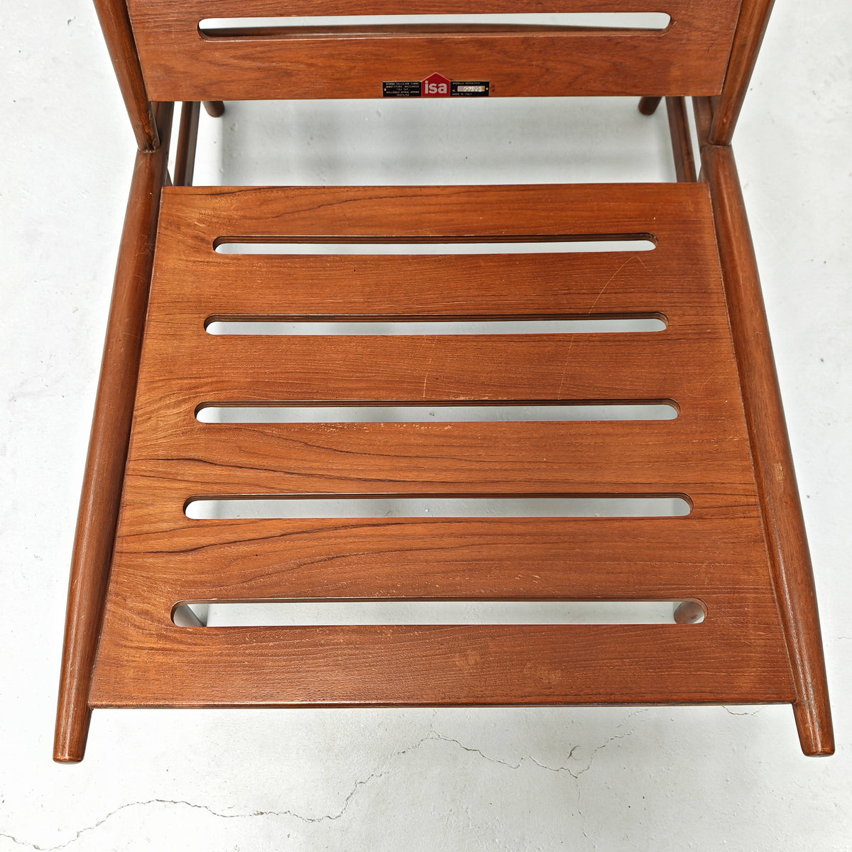 Poltrona in teak ISA Bergamo anni 60