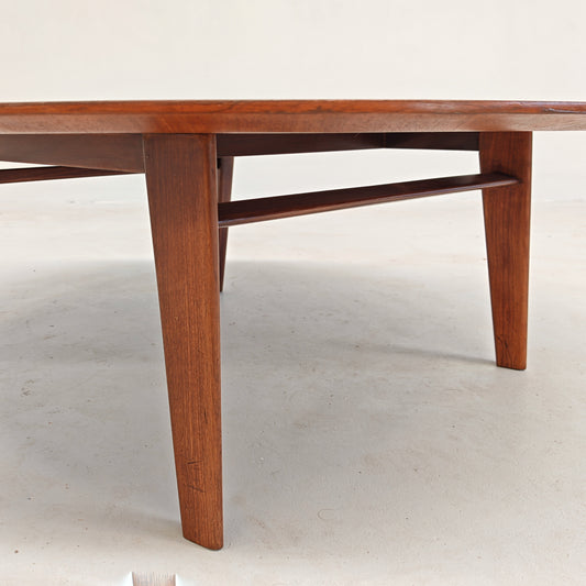 Tavolino tondo teak E.Palutari per Dassi anni 60