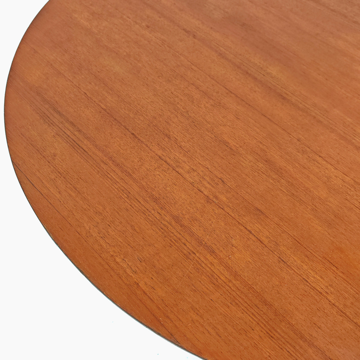 Table basse ronde en teck par E. Palutari pour Dassi, années 60