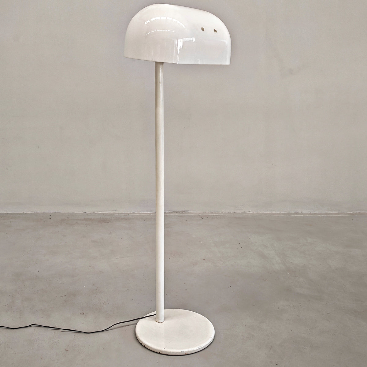 Lampada piantana bianca anni 70 space age