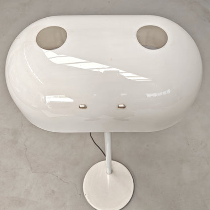 Lampada piantana bianca anni 70 space age