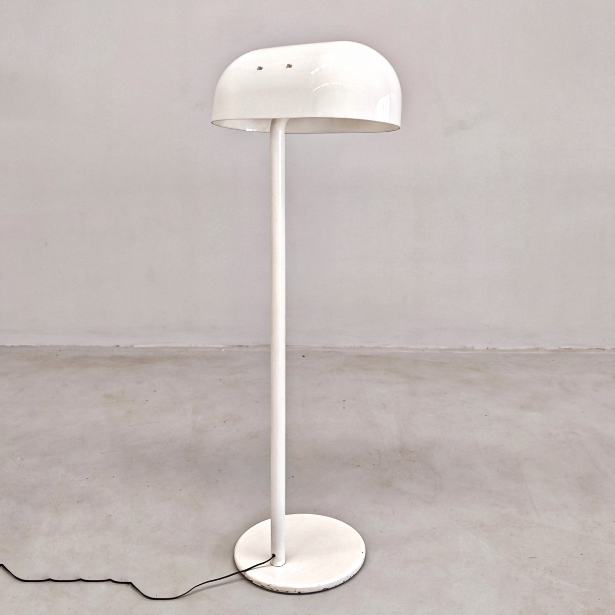 Lampada piantana bianca anni 70 space age