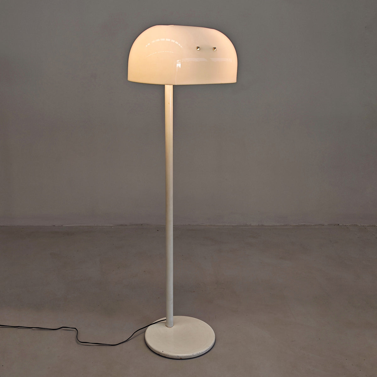 Lampada piantana bianca anni 70 space age