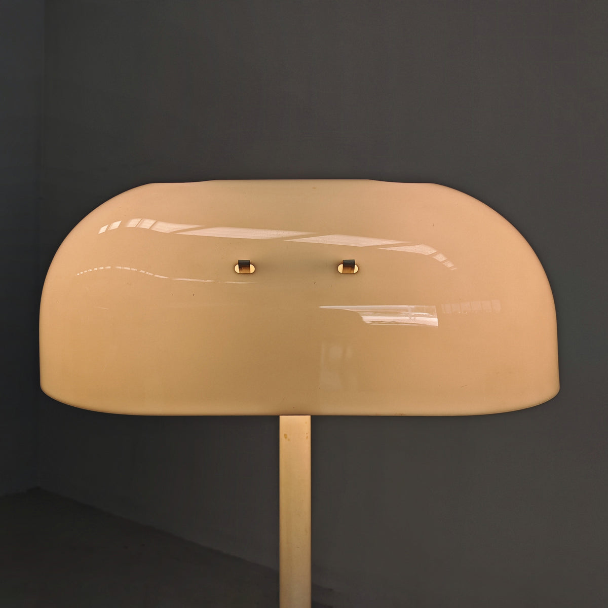 Lampada piantana bianca anni 70 space age