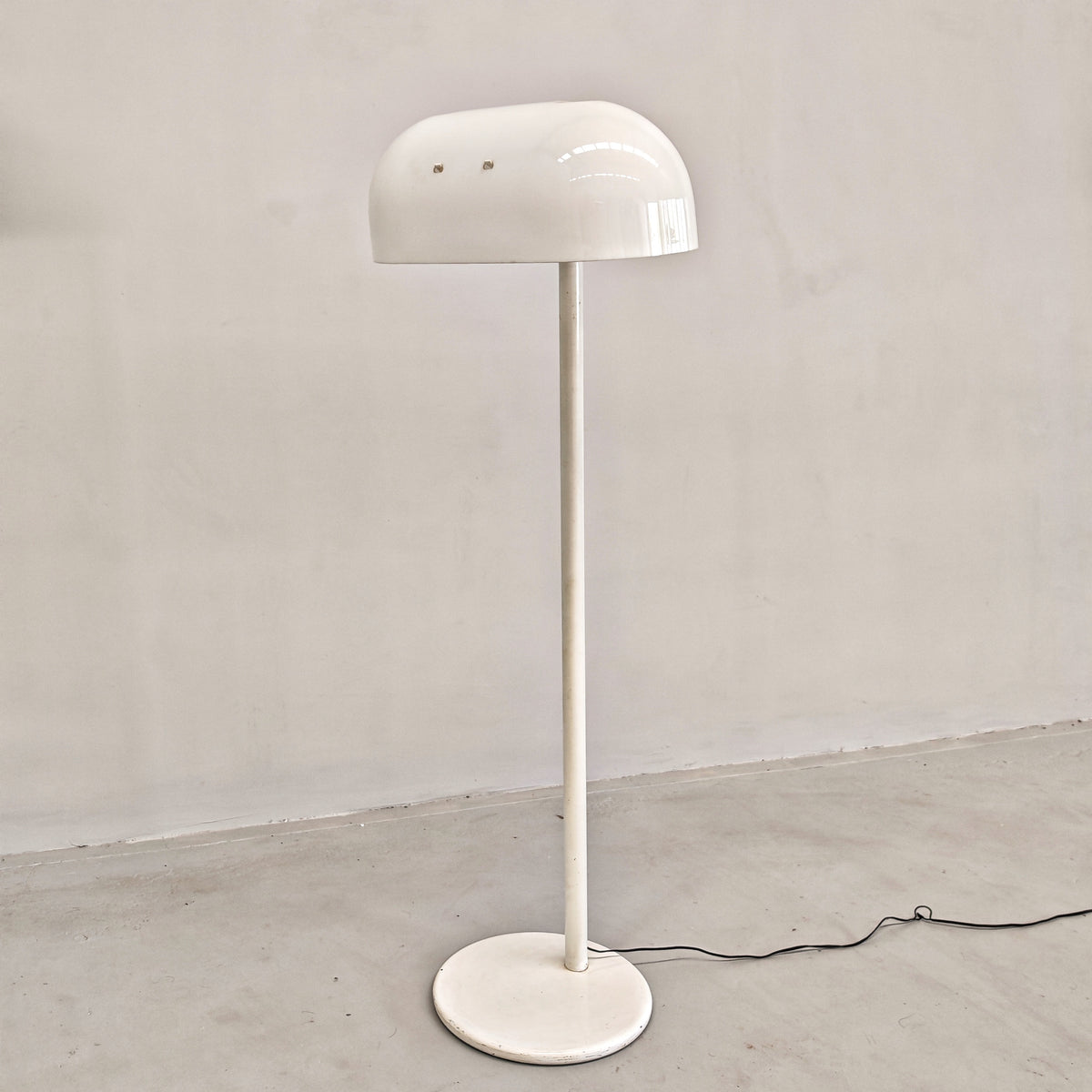 Lampada piantana bianca anni 70 space age