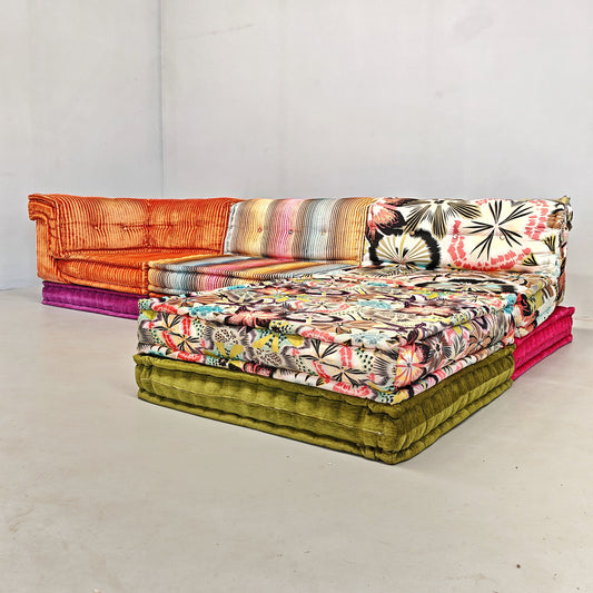 Divano modulare componibile Mah Jong By Missoni, H. Hopfer per Roche Bobois 4 posti