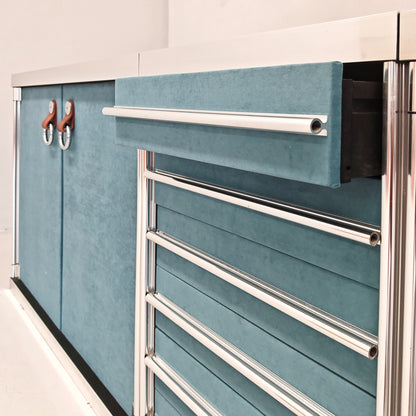 Sideboard credenza modulare Guido Faleschini per i4 Mariani (Hermès) 1970's