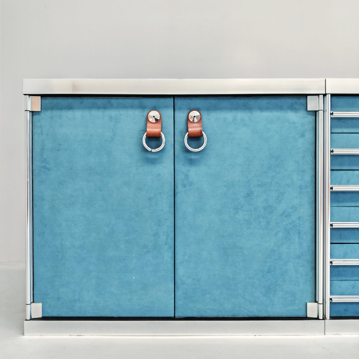 Sideboard credenza modulare Guido Faleschini per i4 Mariani (Hermès) 1970's