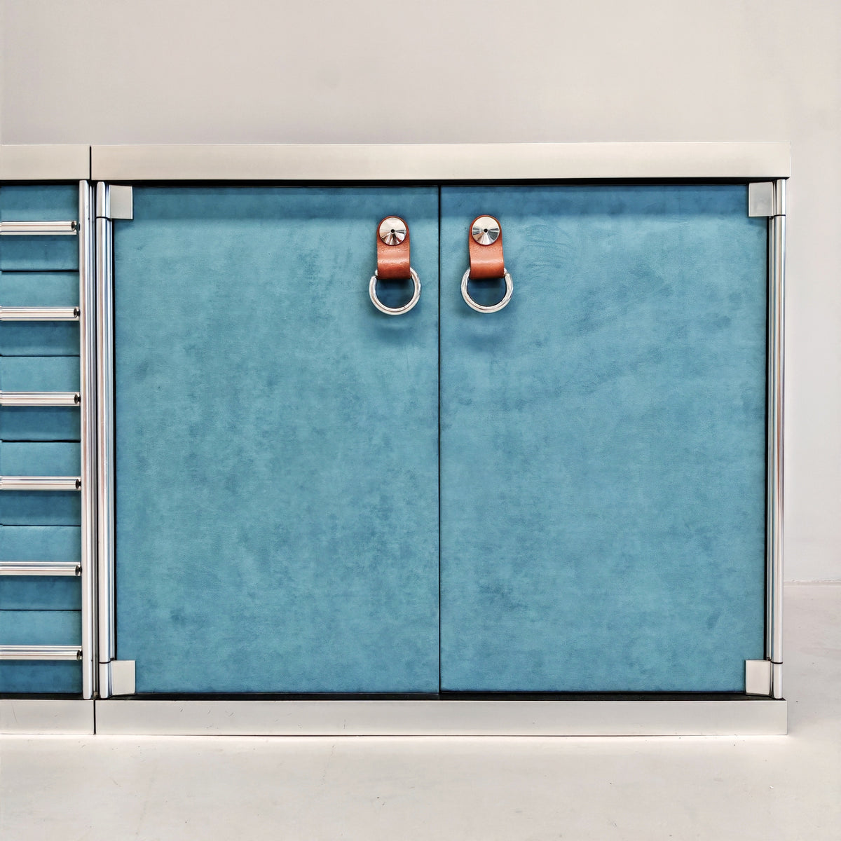 Sideboard credenza modulare Guido Faleschini per i4 Mariani (Hermès) 1970's
