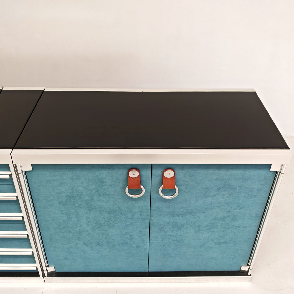 Sideboard credenza modulare Guido Faleschini per i4 Mariani (Hermès) 1970's
