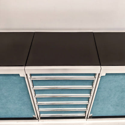 Sideboard credenza modulare Guido Faleschini per i4 Mariani (Hermès) 1970's