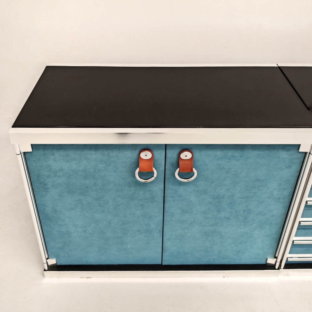 Sideboard credenza modulare Guido Faleschini per i4 Mariani (Hermès) 1970's