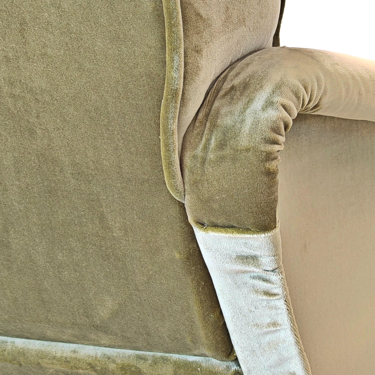 Poltrona in velluto verde mod. Lady, Marco Zanuso per Arflex 1950's