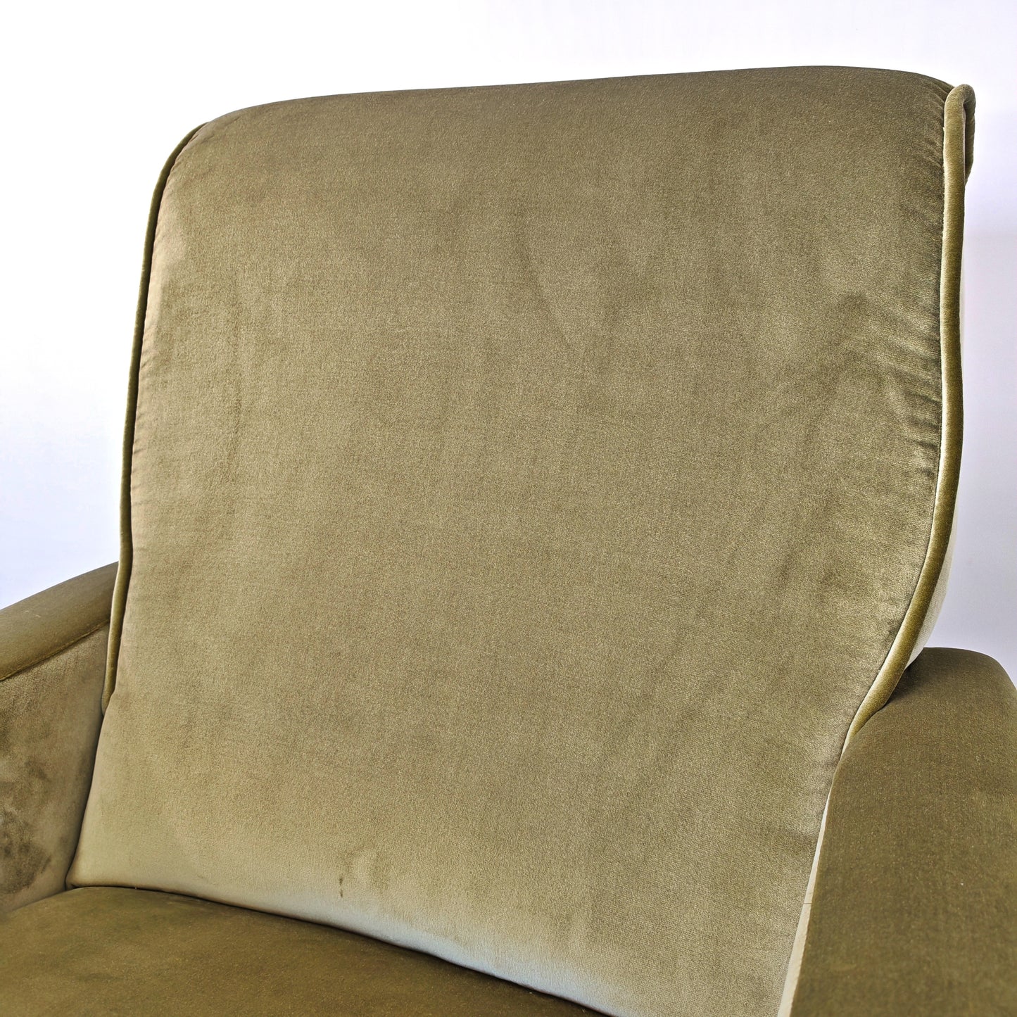Poltrona in velluto verde mod. Lady, Marco Zanuso per Arflex 1950's