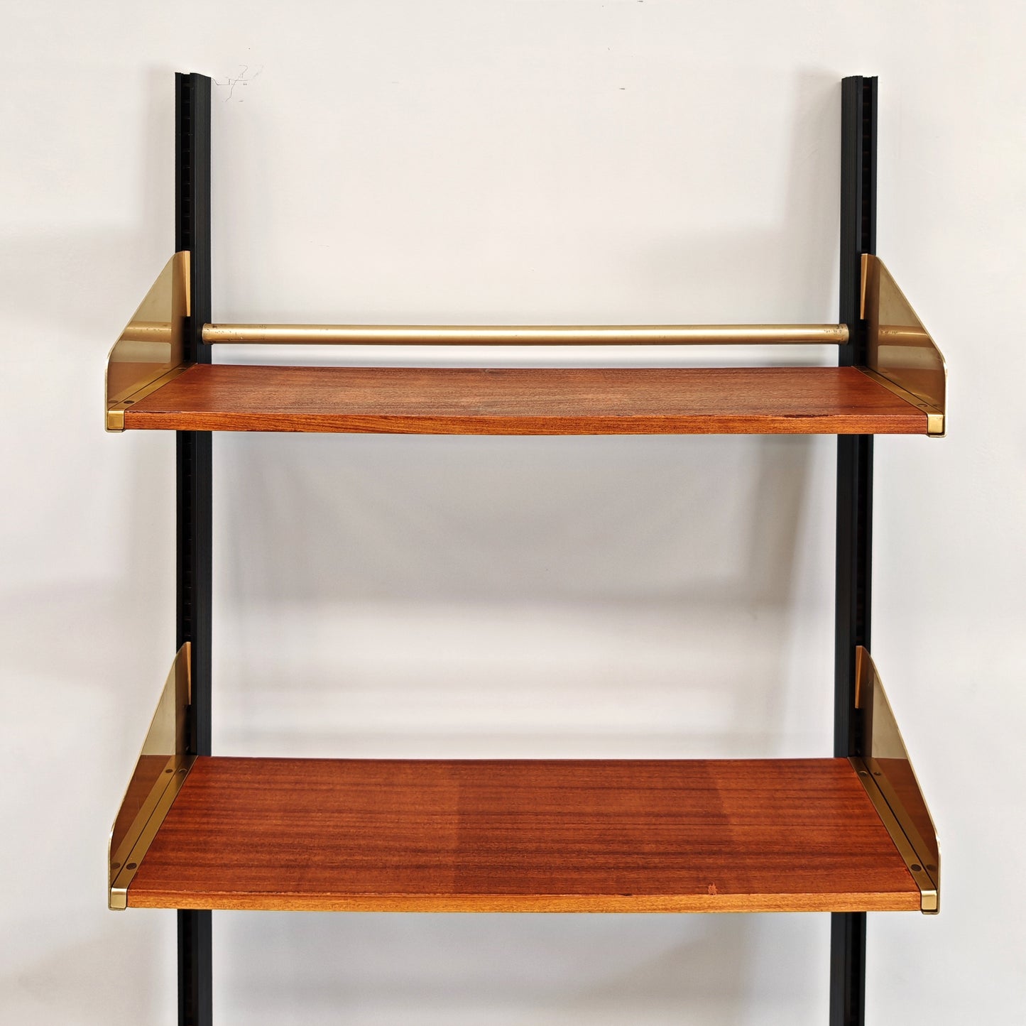 Libreria design vintage legno e ottone anni 60 produzione FEAL  - disponibili 2