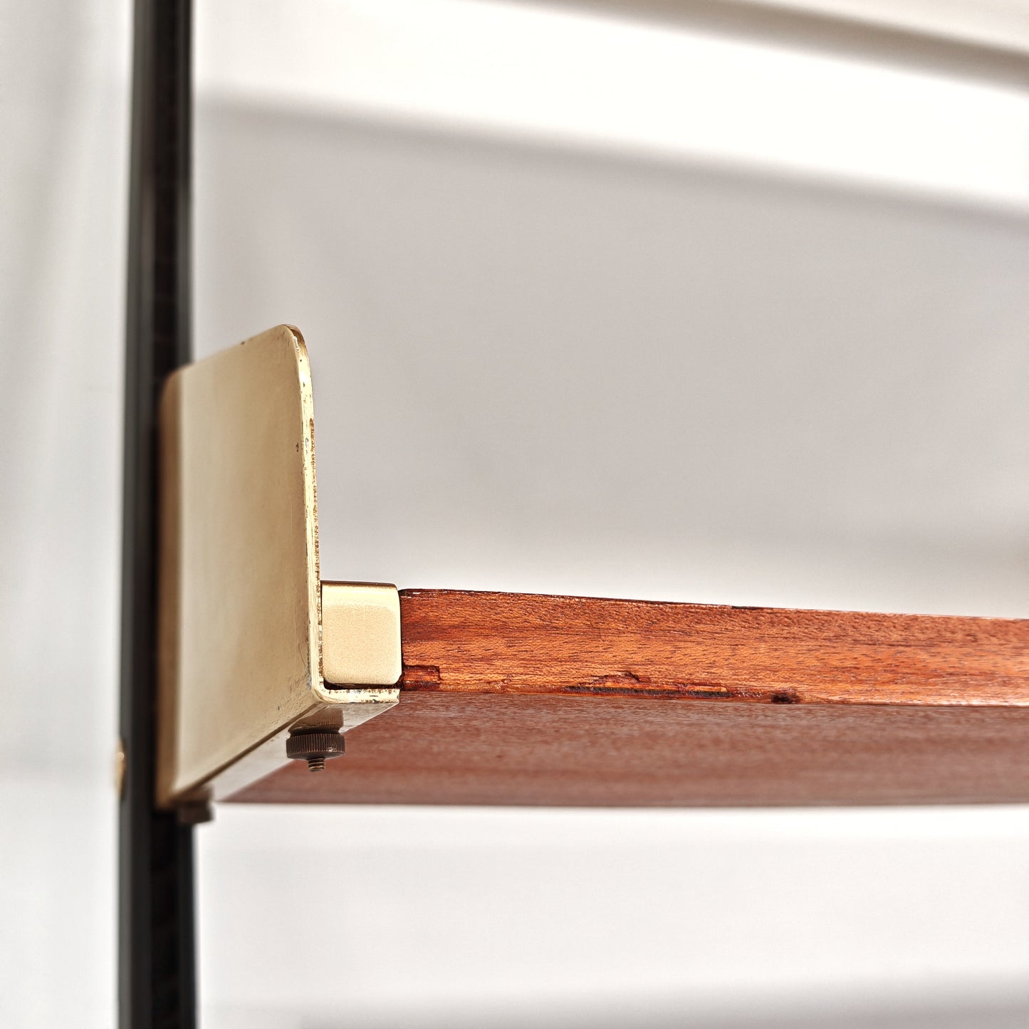 Libreria design vintage legno e ottone anni 60 produzione FEAL  - disponibili 2