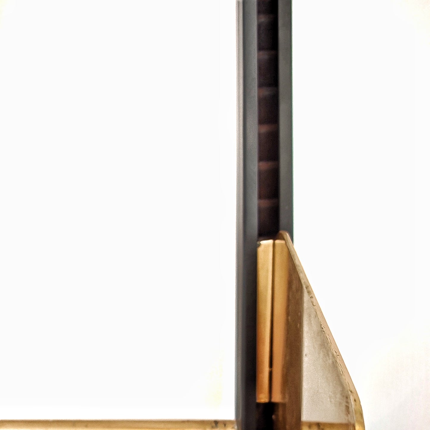 Libreria design vintage legno e ottone anni 60 produzione FEAL  - disponibili 2