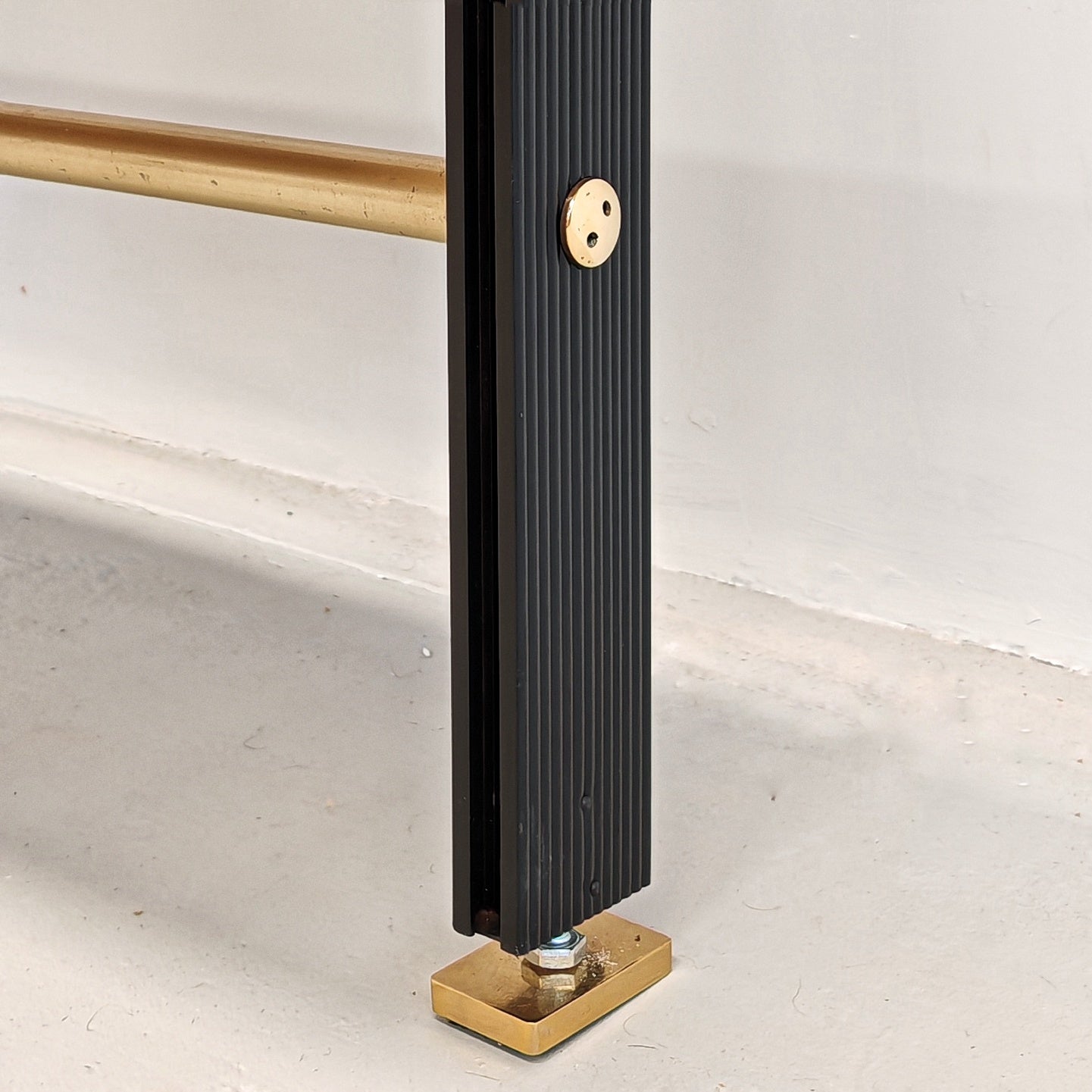 Libreria design vintage legno e ottone anni 60 produzione FEAL  - disponibili 2