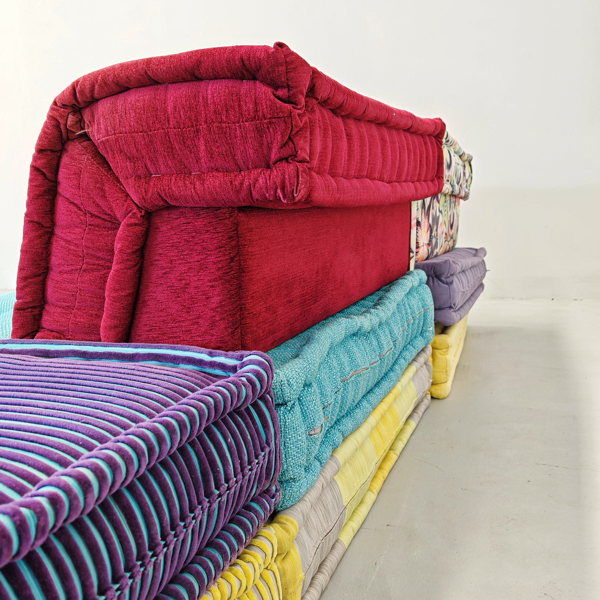 Canapé modulaire Mah Jong par Missoni, H. Hopfer pour Roche Bobois 3 places