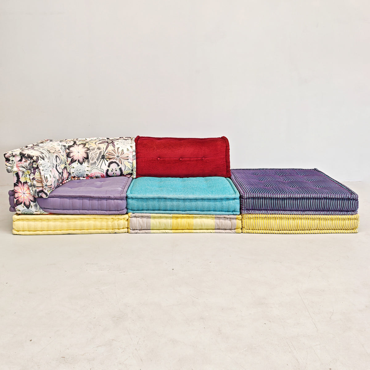 Canapé modulaire Mah Jong par Missoni, H. Hopfer pour Roche Bobois 3 places