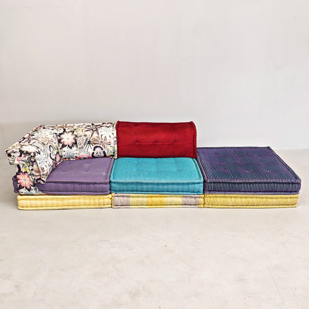 Canapé modulaire Mah Jong par Missoni, H. Hopfer pour Roche Bobois 3 places