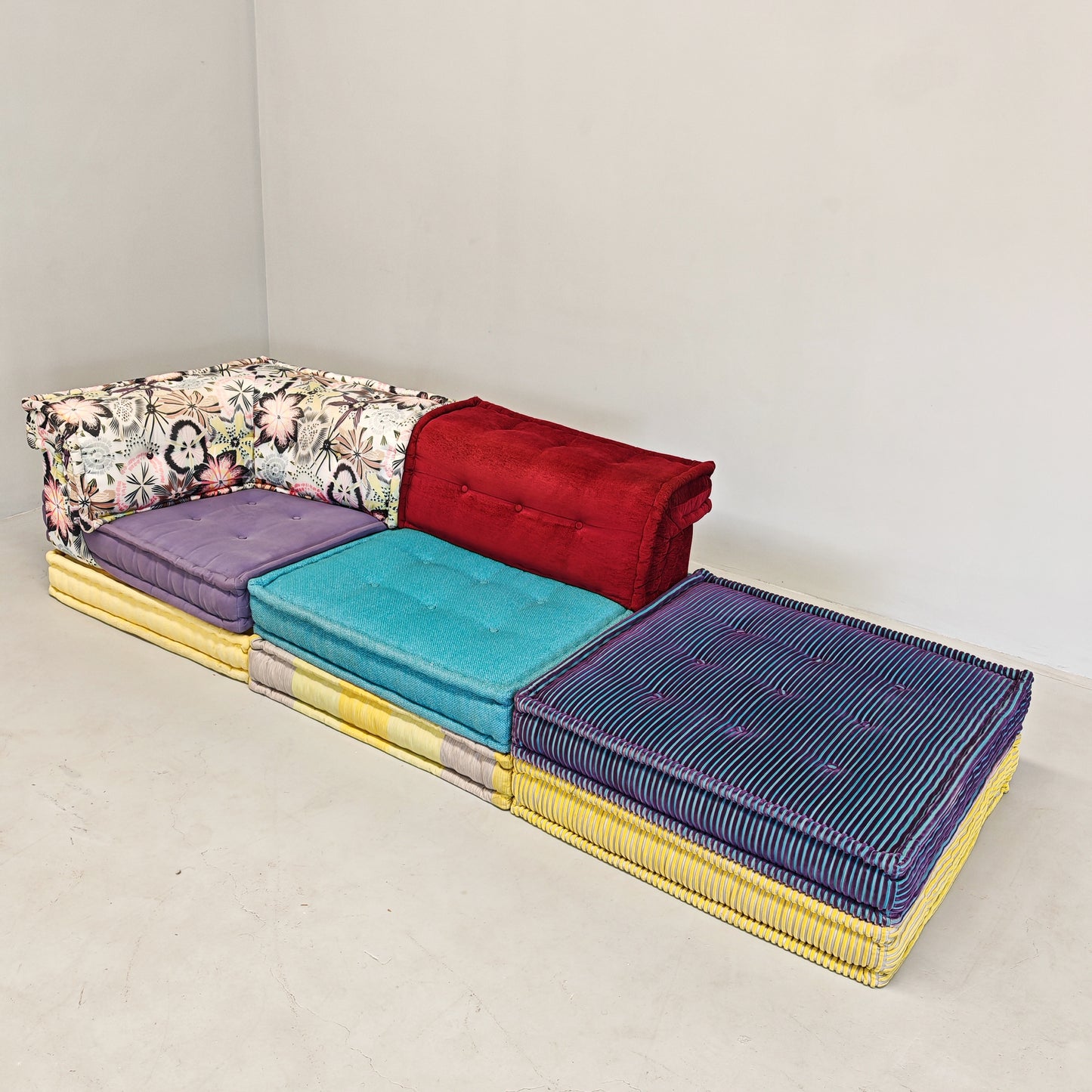 Divano modulare Mah Jong By Missoni, H. Hopfer per Roche Bobois 3 posti