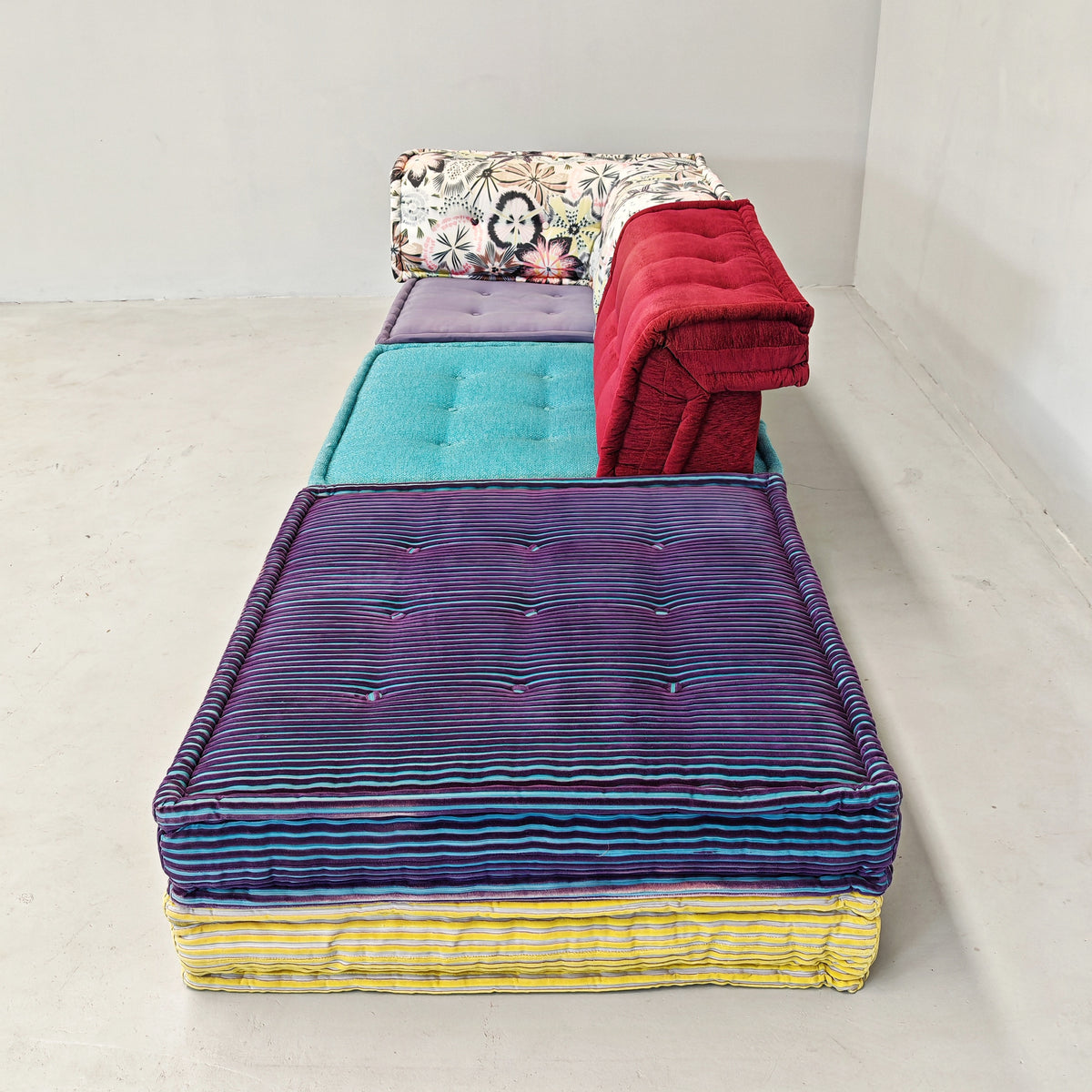 Canapé modulaire Mah Jong par Missoni, H. Hopfer pour Roche Bobois 3 places