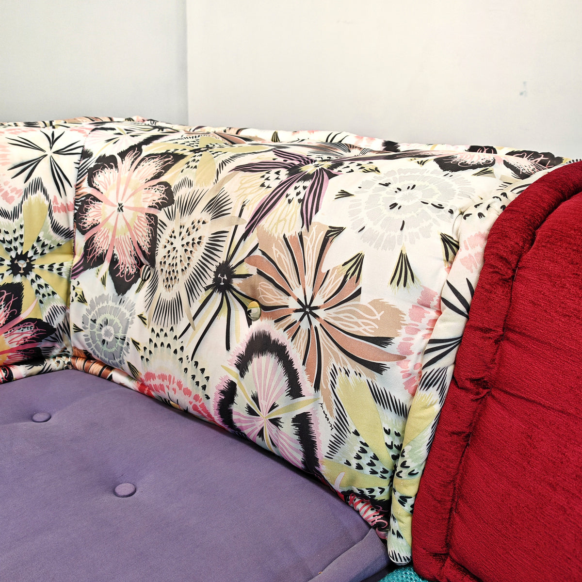 Canapé modulaire Mah Jong par Missoni, H. Hopfer pour Roche Bobois 3 places
