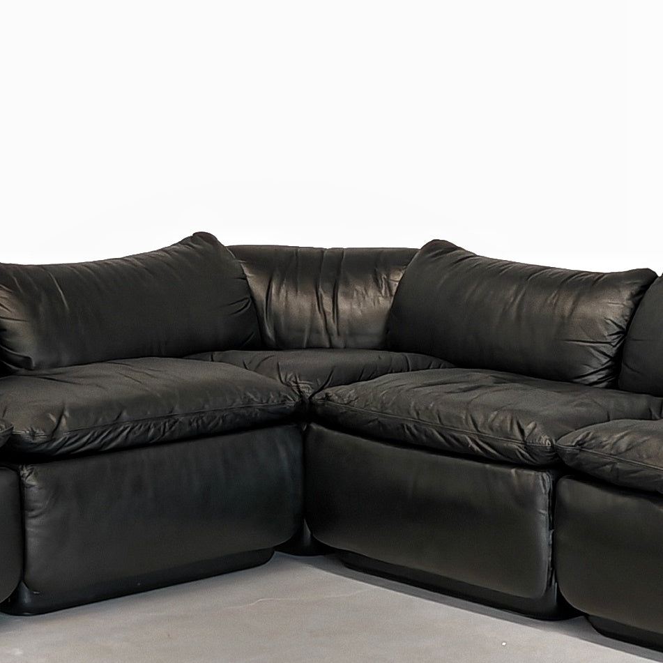 Divano Modulare Confidential Alberto Rosselli per Saporiti anni 70