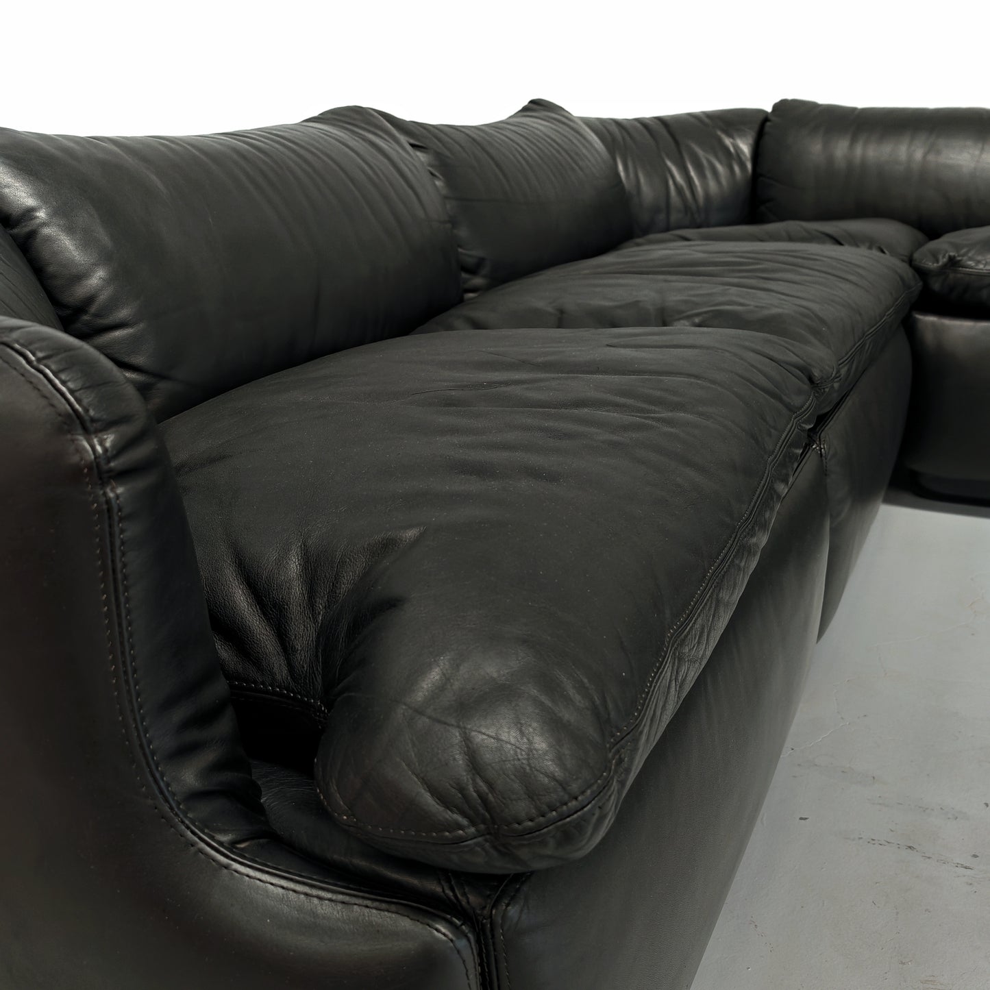 Divano Modulare Confidential Alberto Rosselli per Saporiti anni 70