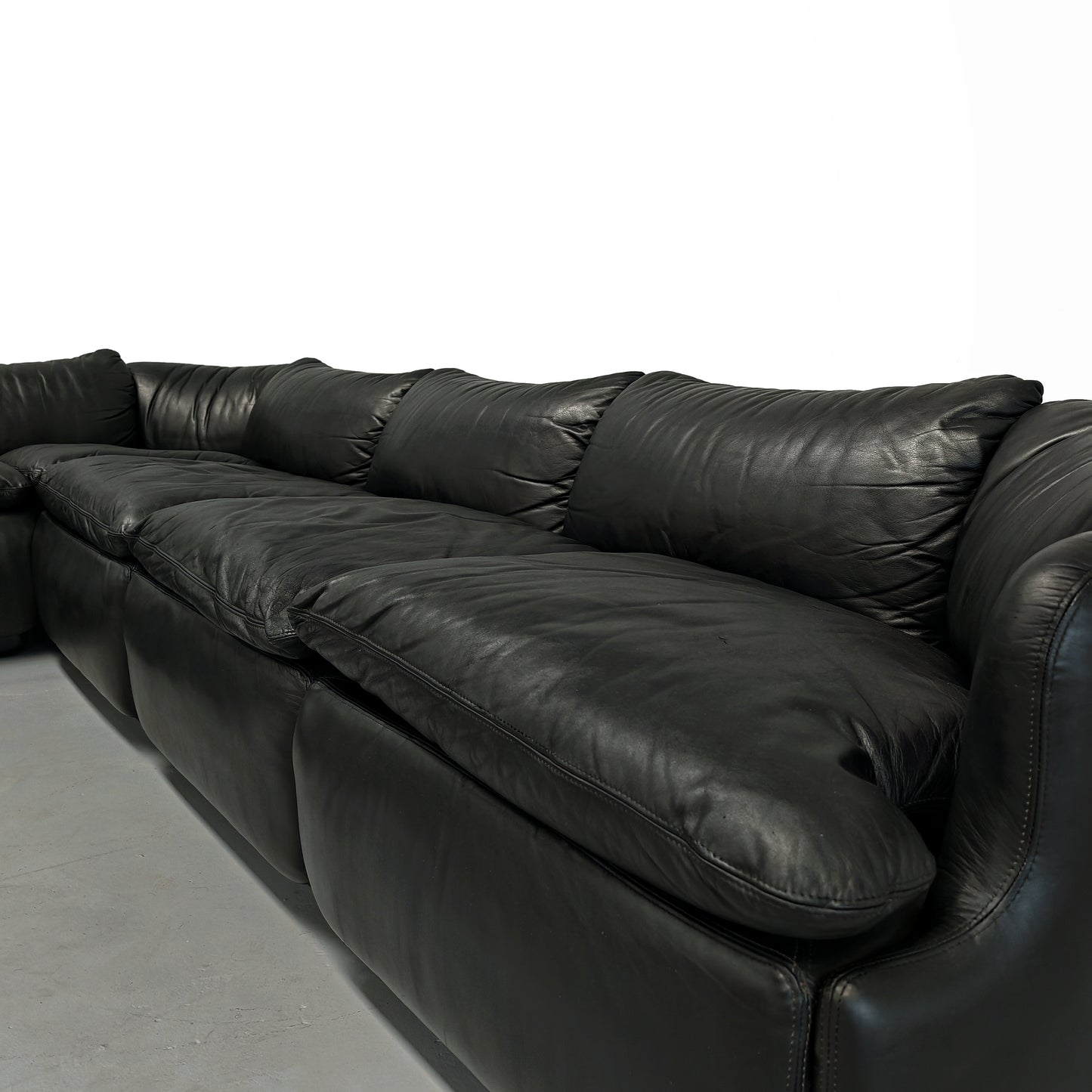 Divano Modulare Confidential Alberto Rosselli per Saporiti anni 70